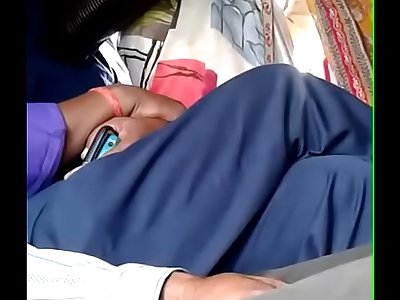 desi housewife groped and rubbed by a lucky chap in bus...she enjoyed it without moving